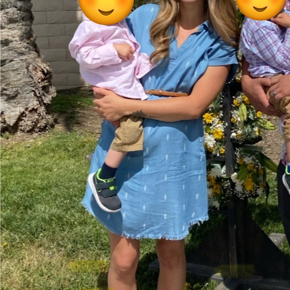 Blue shirt Dress